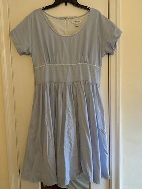 Isaac Mizrahi Light Blue Short Sleeve Dress